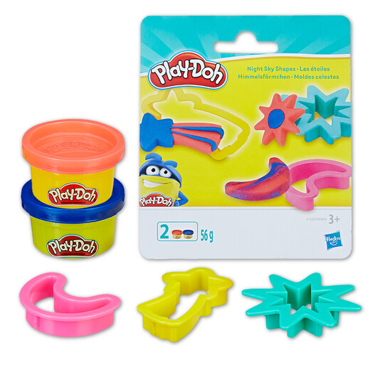 
[70% new] Hasbro Colorful Mud Plasticine DIY Children's Toys Tools Fun Small Set Animal Shape + Fruit Shape + Night Sky Shape + Dessert Shape E0801