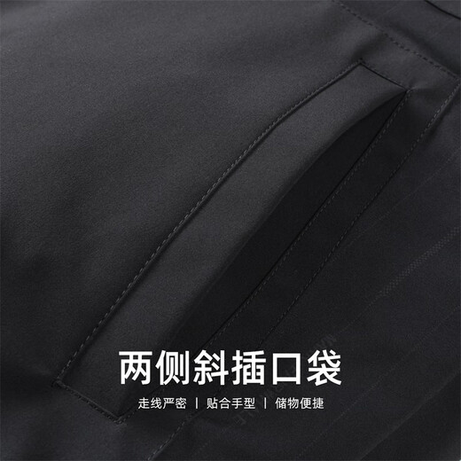 Mark Huafei Mountain Print Jacket Men's 2025 Autumn Trendy Letters Easy-Care Baseball Collar Jacket Black 311 XL /180