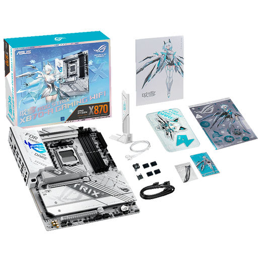 华硕玩家国度ROG X870 主板WIFI 支持AMD CPU 锐龙 9900X/9950X/9700x ROG STRIX X870-A WIFI吹雪