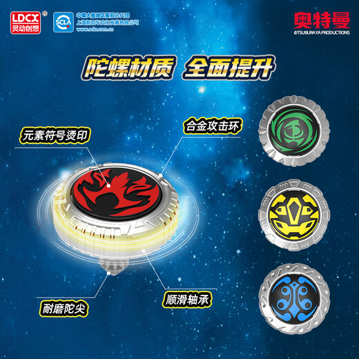 Athletic Creation (LDCX) Magic Gyro x Ultraman Jungen Kindergeschenk OUB SAINT SWORD SWORD GYRO SCHLAGERUNGSPRÜFUNG