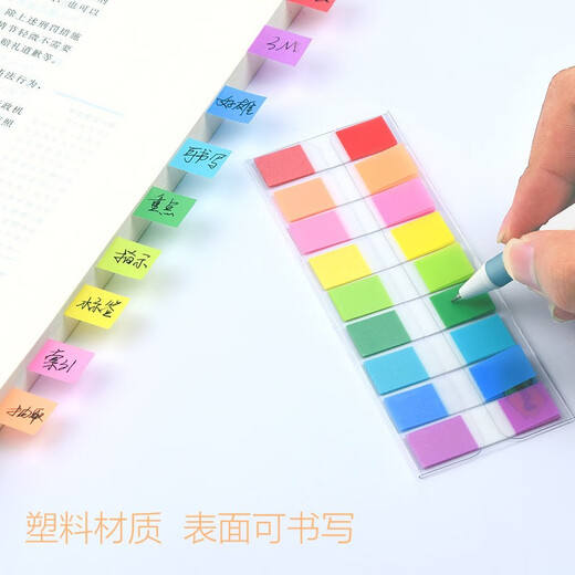 3M分类标签贴 索引贴 报事贴 便签纸 小号便利贴 683-9CF【9色共90张】