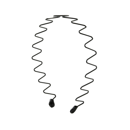 Zuoou travel big wave hairband black metal non-slip non-slip headband for washing face and face special bangs hairpin headband export big wave