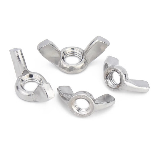 Jinchao 304/316 stainless steel butterfly nut butterfly-shaped horn ingot nut hand screw nut M3M4M5M6M10 M5 (10 pieces) 316