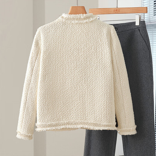 Sibaishe Elegant Small Fragrance Down Jacket 2025 Winter New Women's Lady Style Warm Wool Top