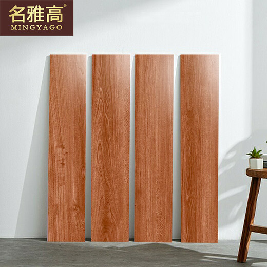 Ming Accor ceramic tiles Nordic wood grain brick imitation solid wood living room anti-slip floor tiles bedroom imitation wood grain floor tiles imitation wood grain strips 150*900 CZ15910 One piece price, shipped in full box Others