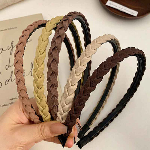 Bai Shilin Hair Bundle Hairband Women's 2025 New Face Wash Special Hair Pressure Headband Advanced Sensing Teeth Anti-Slip Broken Hair Hairpin Headwear Black
