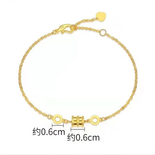 YRYE足金999足银手链女金包银小蛮腰手链双层七夕链情人节送女友新款 金包银+新款小蛮腰手链+超值5895 2.3g【13899港币】在保998小时
