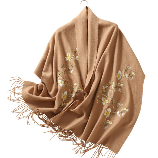Wu Canli Buff de lana para mujeres en invierno chal versátil afuera con caja de regalo para jóvenes bufanda de moda de estilo chino para la madre