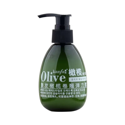 Kangfa Olive Fragrance Styling Gel Cream Elastin for men and women hair styling after perm and dyeing, curling and styling no-wash OLIVE Olive Curling Elastin 180ml 1 bottle