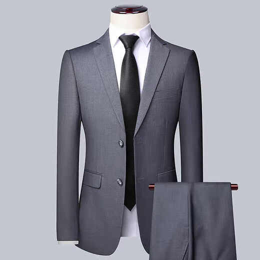 Kaduton SF Express next-day delivery, 24 hours a day, suit suit, men's slim fit business suit, black suit top + trousers + shirt 25, SF next-day delivery, additional 25 yuan for shipping