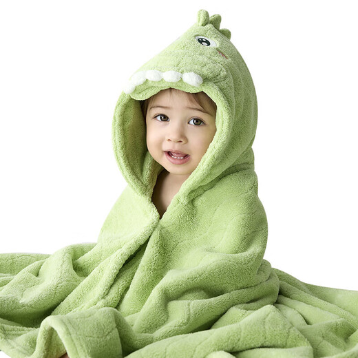 Taoqibaby baby bath towel children's hooded cape bathrobe newborn super soft absorbent bath towel bath hooded towel quick-drying