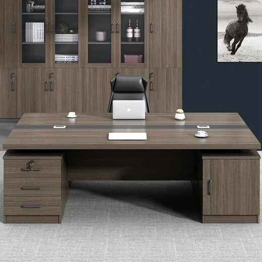Si Keda boss desk office manager supervisor desk and chair combination executive desk simple modern office furniture 1.6 meters long 0.8 meters wide single table