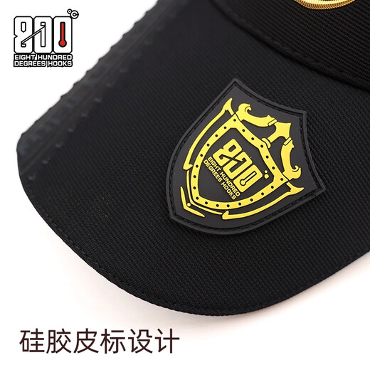800 Degree 800 Degree Four Seasons Hat 10th Anniversary Edition Cool Black Fishing Hat Visor Hat Black Pit Fishing Hat Embroidery