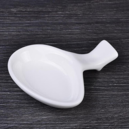 Chopstick Rest Chopstick Rest Creative Chopstick Rest Pure White Ceramic Chopstick Rest Hotel Tableware Dual-purpose Spoon Rest Chopstick Rest Chopstick Rest Spoon Rest No. 5 Chopstick Rest