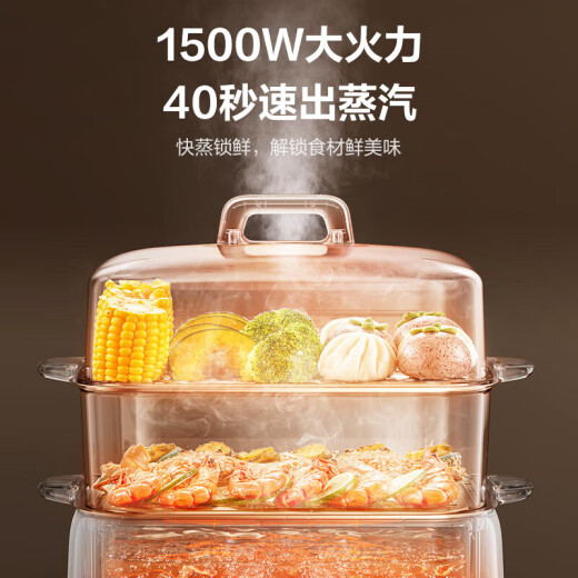 SUPOR Vapor eléctrica Cooker Electric Pot, cocinero y cocinero, una olla multifunción integrada para el hogar para uso doméstico de 3-4 personas, una olla de grandes capacidades de gran capacidad, una olla de uso múltiple de uso múltiple 18L [aislamiento de reserva inteligente] Antibacteriano antibacteriano no pendiente ZN30FC869