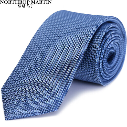 
North Martin high-end silk tie men's business suit shirt gray light blue hand-made mulberry silk wedding groom gift light blue