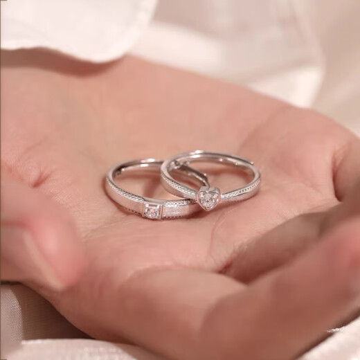 MZMZ platinum ring women's heart-beating moissanite diamond ring pt950 platinum couple ring for wedding birthday anniversary gift luxury model heart-beating platinum ring