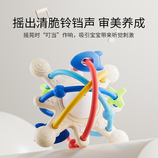 YEEHOO Manhattan hand ball baby silicone teether baby chew toy anti-eating hand bite artifact silicone Manhattan-color perception-dustproof and non-stick hair