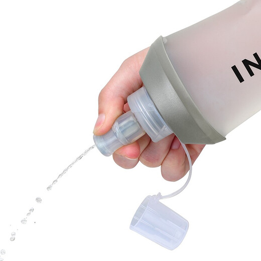 INOXTO Outdoor Marathon Sports Drinking Bottle Portable Folding Soft Water Bottle Off-Road Cycling Running Hydration Bag 250ML Soft Water Bottle 250ml