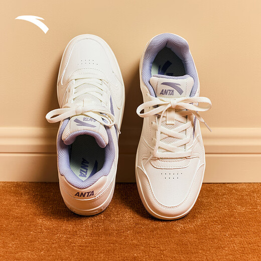 Anta first year board shoes women's shoes summer white shoes student thick sole retro trend men and women same style height-enhancing sports casual shoes
