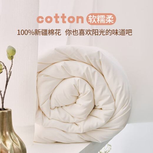 Nanjiren (NanJiren) 100% Xinjiang cotton quilt autumn and winter quilt 6Jin [Jin equals 0.5kg] 200*230cm