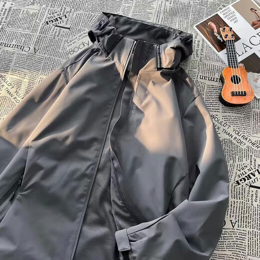 Miying Black Warrior Jacket Men's Three-in-One Jacket Men's Autumn and Winter Velvet American Trendy Couple Functional Jacket Men Black/7618 (Men's Style) L (Recommended 90Jin Jin is equal to 0.5kg -100Jin Jin is equal to 0.5kg)