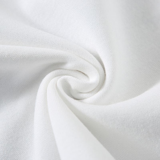 Pure white 500g heavyweight T-shirt pure cotton thickened threaded neckline long sleeves oversize trendy brand three-needle half-sleeve White - ribbed long sleeves 500g heavyweight L recommended 125-140Jin Jin equals 0.5 kg