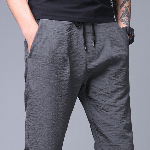 
Looking-shaped [2-piece] casual and versatile work pants pants for men working clothes casual pants for men working on construction and construction casual pants 838 black + 838 blue (two-pack) 5XL
