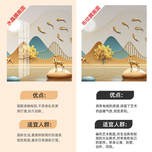 Comúnmente escrito sobre pinturas de decoración de sala de estar simples livianas y lujosas, hojas de paisaje de Ginkgo, pinturas colgantes de fondo de fondo de paisaje atmosférico de alta gama de alta gama, comúnmente escrito alrededor de 684 [tríptico], aproximadamente 60*40 en el medio, aproximadamente 30*40 cm Film de cristal Bordes negros Black Bordes negros