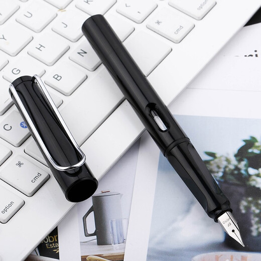 Hero (HERO) [School Season] Pen 359, positive posture, black, EF pointed thin and thick sheet, craftsmanship, student practice writing (additional 6 ink capsules, random colors) Iridium pen signature pen