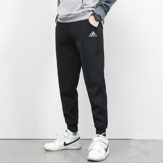 阿迪达斯 （adidas）男装运动套装24秋季新款休闲大LOGO圆领卫衣收口束脚裤长裤两件套 HZ3023+GK9226/店长主推 L/180