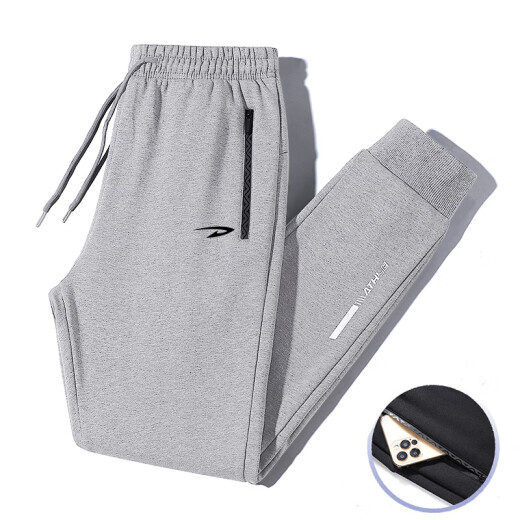 Delhui casual pants for men in autumn and winter, young and middle-aged sports new trendy casual loose outdoor versatile trousers LG-musilin-8813 black straight XL-(120Jin[Jin equals 0.5kg]-135Jin[Jin equals 0.5kg])