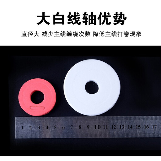 Hicreat Silicone Main Spool Main Spool Box Large Spool Large Fish Coil Winding Reel Foam Fishing Tackle Fishing Gear Supplies Equipment Colorful 9.5cm Large Spool (10 Pack) + 10 Pins