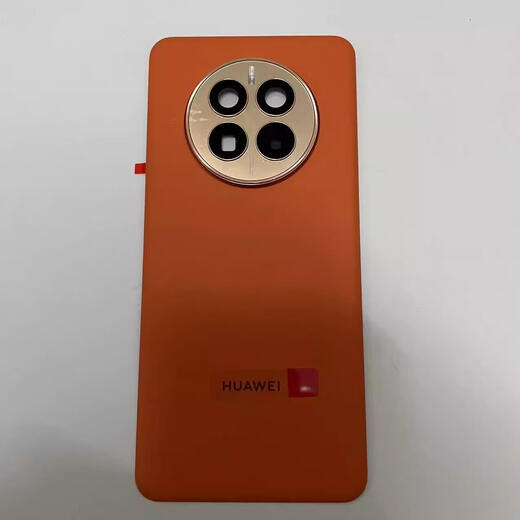 华为适用mate50pro原装拆机后盖电池盖mate50E原厂素皮手机后玻璃 Mate50/50E曜金黑原拆99新 装机无缝 标准