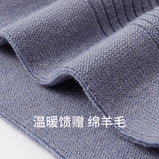 Schiesser Men's Becover Series Men's Wool Mid-calf Socks (2 Pairs) E5/23079K Dark Gray + Black 25-26cm