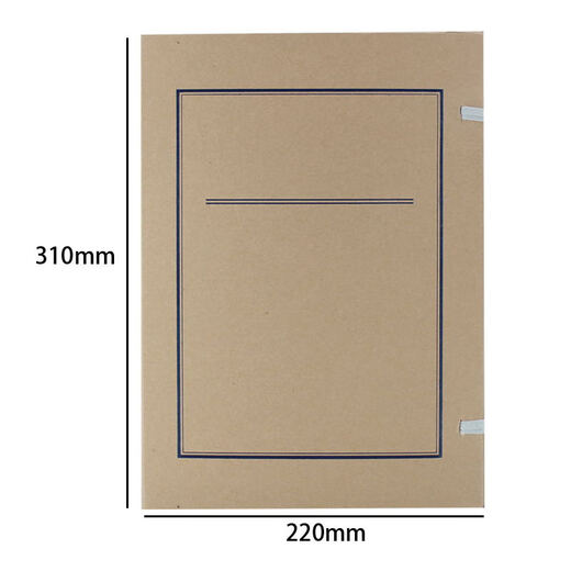 TRNFA Enterprise Customized 3cm spinalsäurefreier Kraftpapierdateibox (10 Packs) 680G säurefreiem Papier A4 Neuer Standard-Dokumentbox