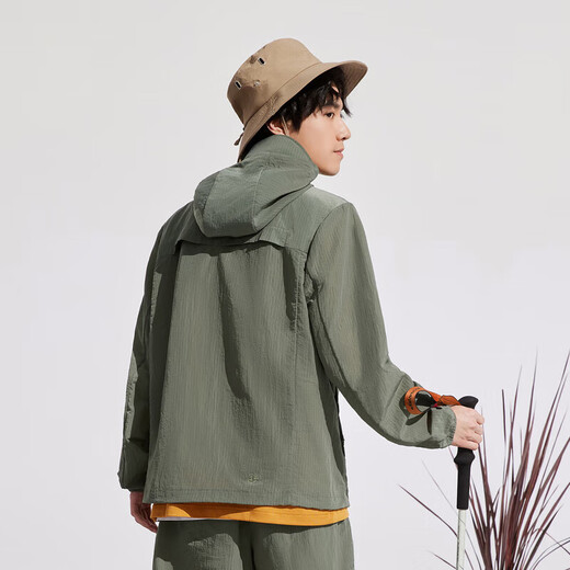 Bosideng men's sun protection clothing, fishing clothing, outdoor sports, UV protection, breathable workwear jacket