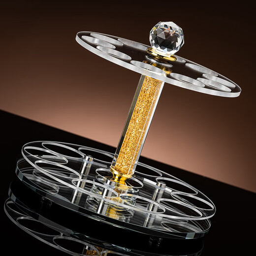 VINOS white wine glass set household small wine cup high-end crystal glass wine dispenser set 10 pots 10 cups wine glasses 10 pots 10 cups + gold foil cup holder gift box