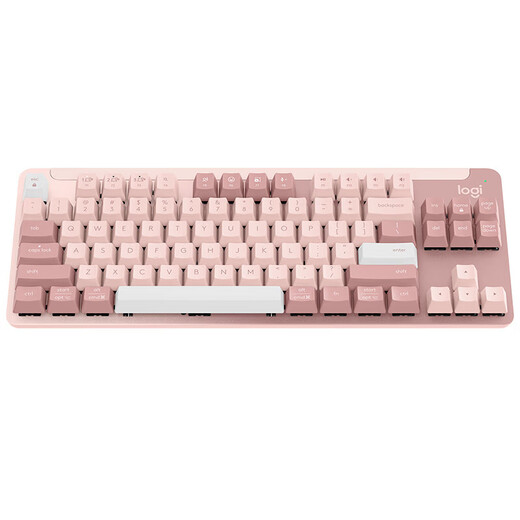 Série préférée de Logitech K855 (K835 Modèle amélioré) Clavier mécanique Clavier Bluetooth à double mode Bluetooth Connexion TTC Axe rouge 84 touches E-Sports Office de jeu K855 Poudre de bois de chien