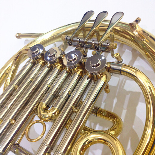 Xinghai (XINGHAI INSTRUMENT) horn Western musical instrument B-flat horn horn can be detached horn four buttons B-flat horn/F double row horn XFH-300 model (double row horn + double number mouth)