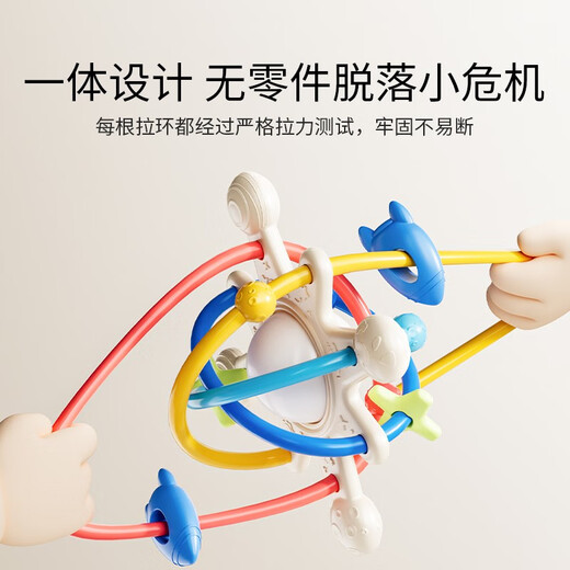 YEEHOO Manhattan hand ball baby silicone teether baby chew toy anti-eating hand bite artifact silicone Manhattan-color perception-dustproof and non-stick hair