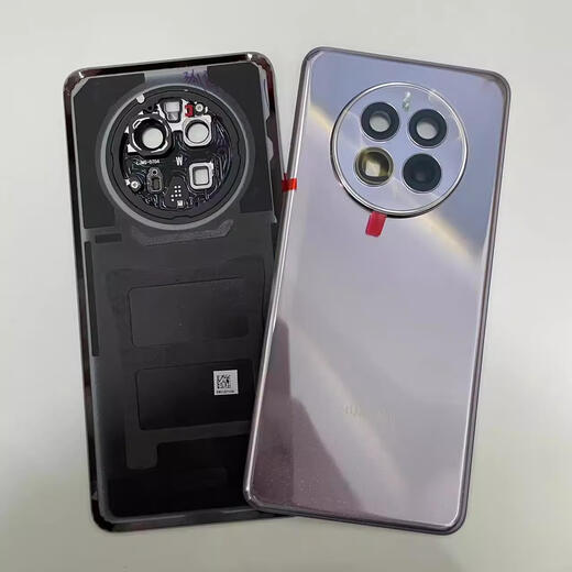 华为适用mate50pro原装拆机后盖电池盖mate50E原厂素皮手机后玻璃 Mate50/50E曜金黑原拆99新 装机无缝 标准
