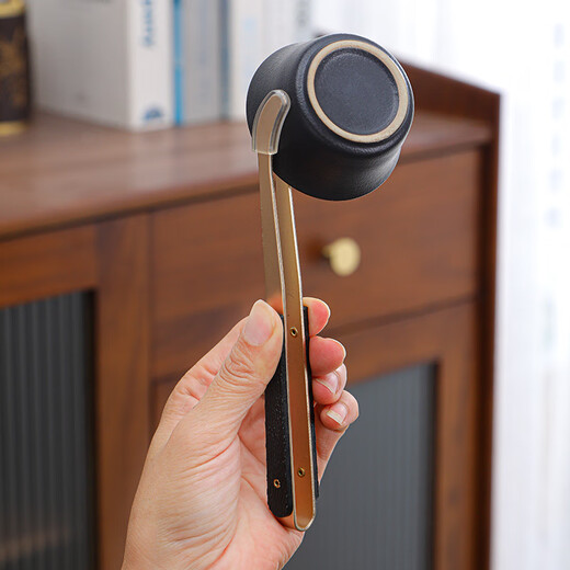 Yunxu Wukong Tea Ceremony Six Gentlemen Set Kung Fu Tea Set Complete Collection of Tea Clips Tea Scrapers Tea Knives Tea Cup Holders Tools Tea Making Accessories Wukong Bronze Gold Tea Ceremony Ebony Six Gentlemen 9 Pieces