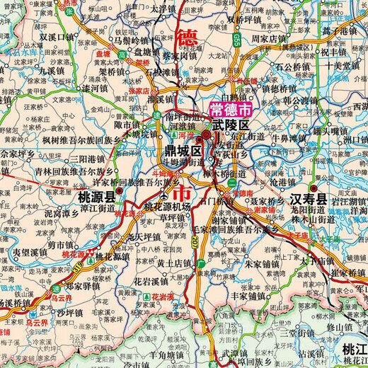 2025年新 湖南省地图 1068*749毫米 纸质墙贴 政区地形交通图