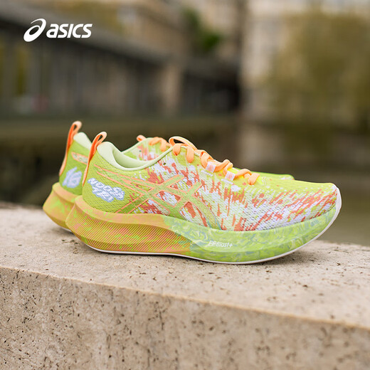 ASICS亚瑟士NOOSA TRI 16 轻量回弹透气跑鞋 女子户外竞速训练运动跑鞋 绿橙色-16代-1012B675-750 38 鞋码偏小,请买大半码