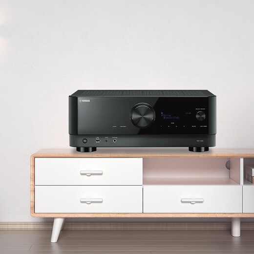 Yamaha RX-V6A Amplificador 8K Pase de video Home 7.2 canal DTS Dolby Atmos cine en casa Bluetooth Amplificador de alta potencia Amplificador envolvente estéreo Negro