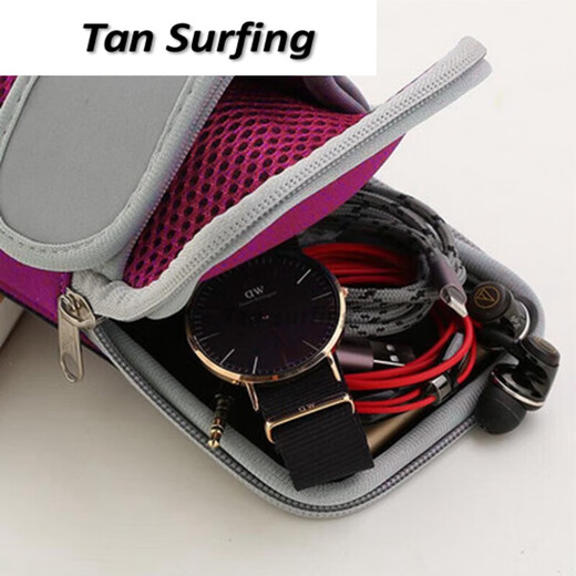 RUIPA running mobile phone bag, sports arm bag, wrist bag, fitness portable touch screen mobile phone bag for models below 6.5 inches 6. Gray