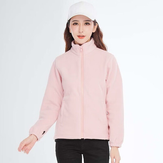 BRELRMON韩版冲锋衣女男防风户外防寒三合一保暖可拆卸滑雪登山服夹克外套 HS12805粉色-女 L