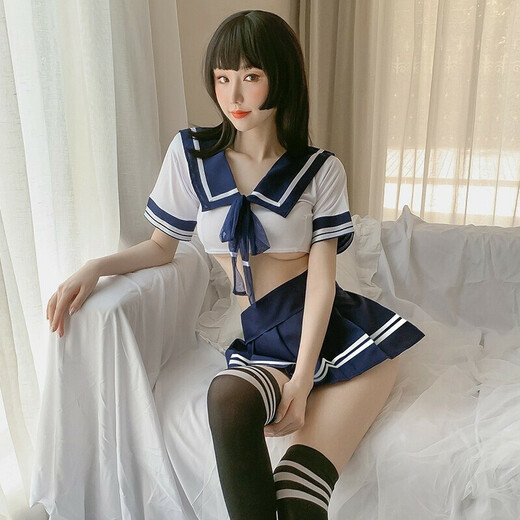 霏慕女士性感睡衣情趣内衣女极污度诱惑内衣全露变态夫妻刺激大 性感短袖女护套装7027
