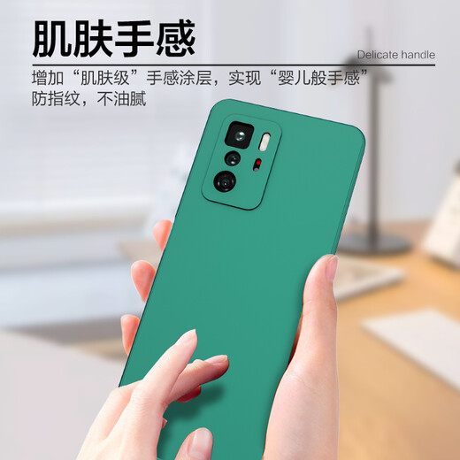 HotFire Redmi note10pro mobile phone case Xiaomi Redmi note10pro protective case Lens all-inclusive upgrade frosted anti-fall silicone soft case for men and women - Jingye Black